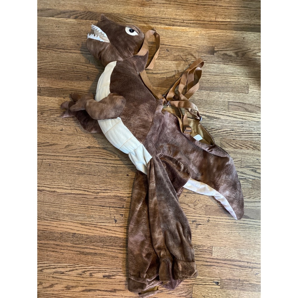 Walmart Brown T-Rex Dinosaur Plush Ride-On Toddler Costume 3T-4T WMPT67001WM